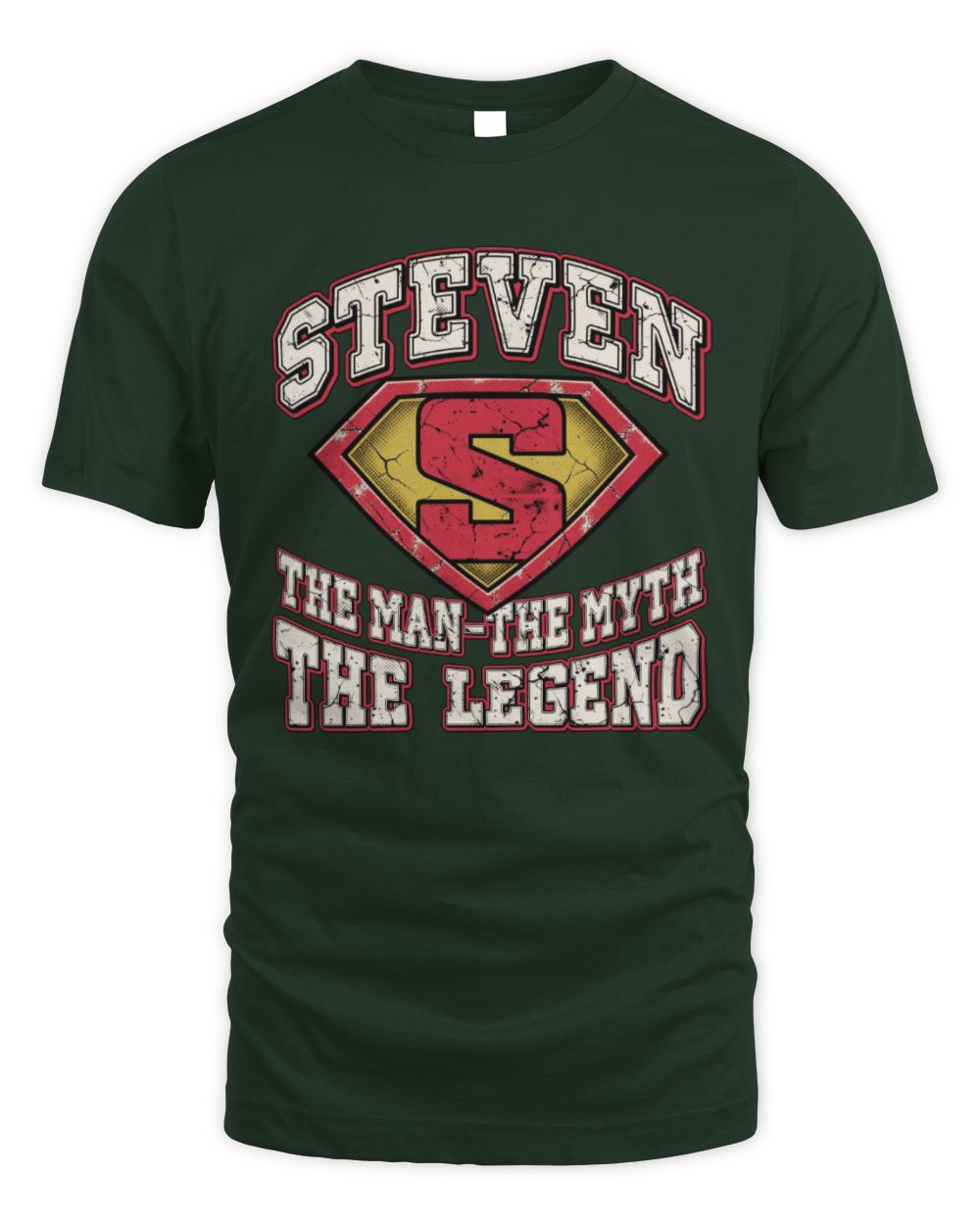 The Man The Myth The Legend Superman Graphic T-Shirt STEVEN M1-74 / Unisex Standard T-Shirt / forest green