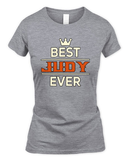 Best Your Name With Crown Shirt JUDY M1-59 / Women's Standard T-Shirt / sport grey