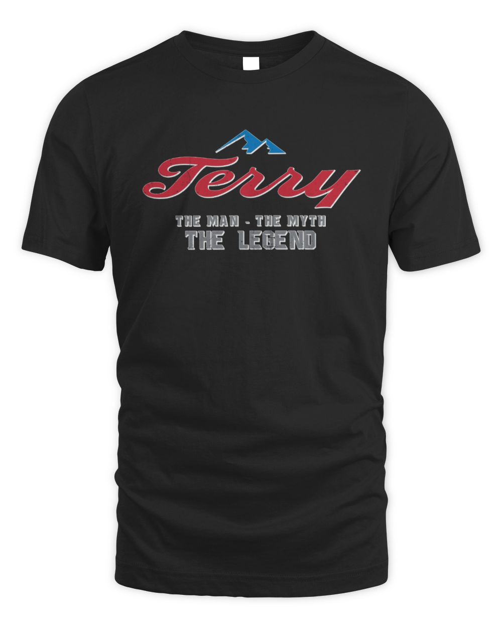 The Man The Myth The Legend Coors Light Beer T-Shirt TERRY M1-S84 / Unisex Standard T-Shirt / black