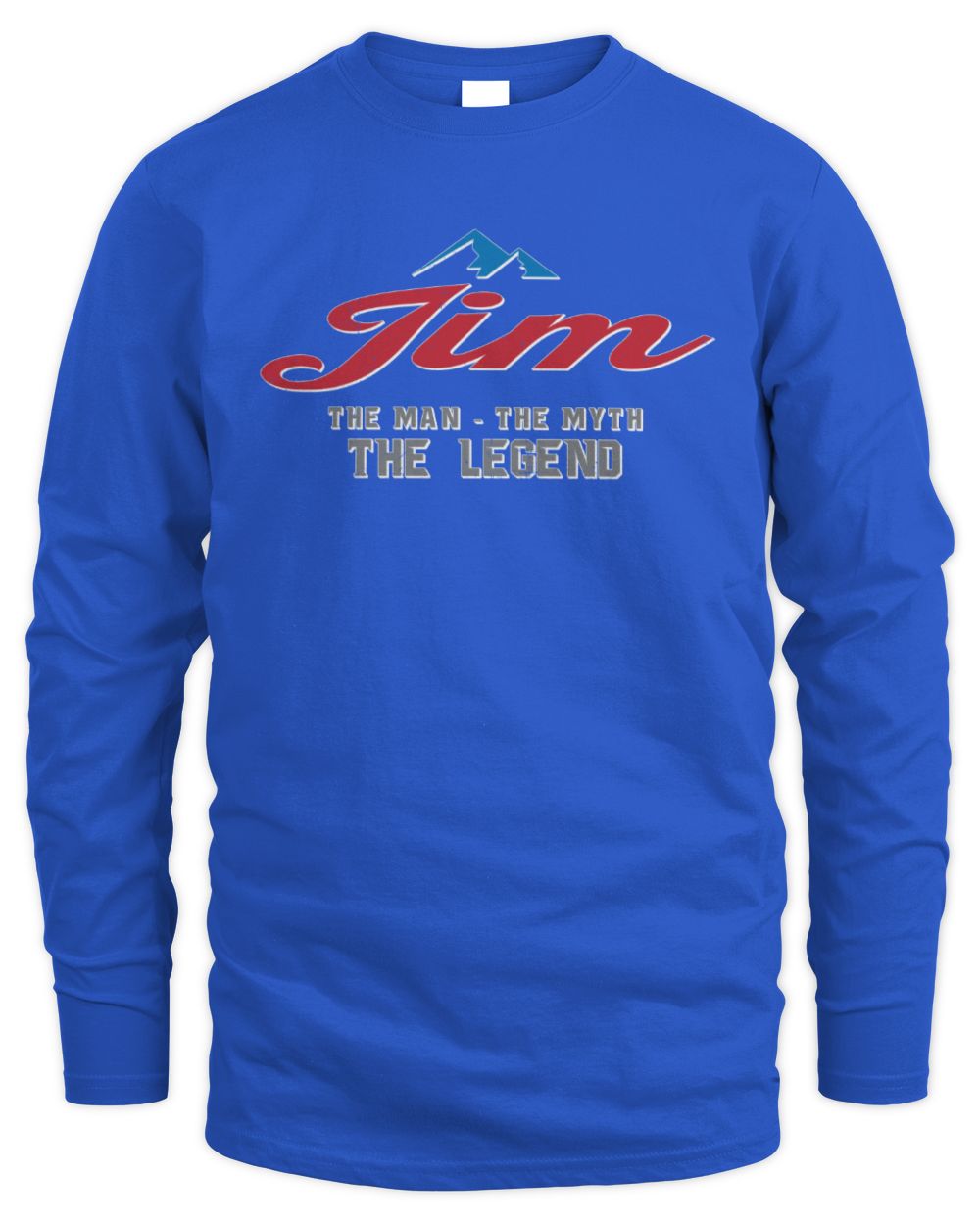 The Man The Myth The Legend Coors Light Beer T-Shirt JIM M1-S84 / Men's Long Sleeved T-Shirt / royal