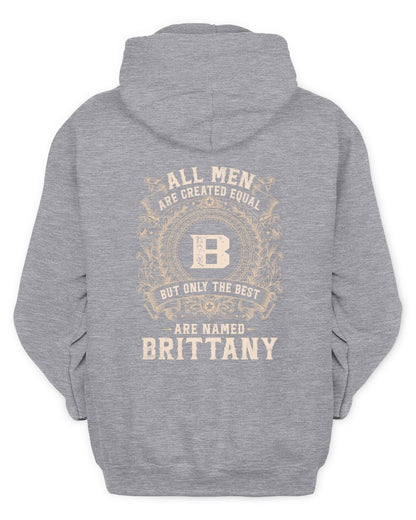 All Men Are Created Equal Cool Logo Shirt BRITTANY M1-60 / Unisex Hoodie / sport grey