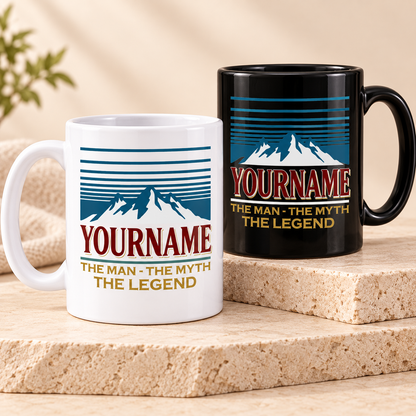 The Man The Myth The Legend Mountain Mug MG04