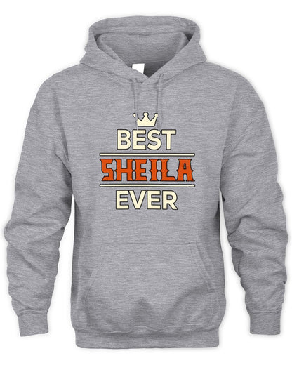 Best Your Name With Crown Shirt SHEILA M1-59 / Unisex Hoodie / sport grey