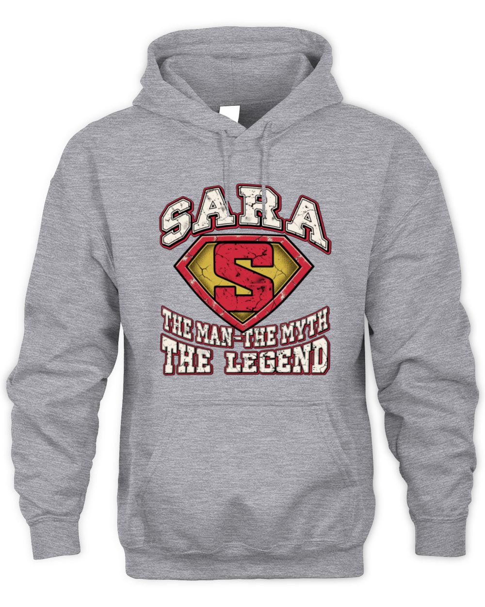 The Man The Myth The Legend Superman Graphic T-Shirt SARA M1-74 / Unisex Hoodie / sport grey