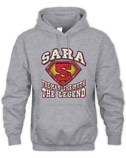 The Man The Myth The Legend Superman Graphic T-Shirt SARA M1-74 / Unisex Hoodie / sport grey
