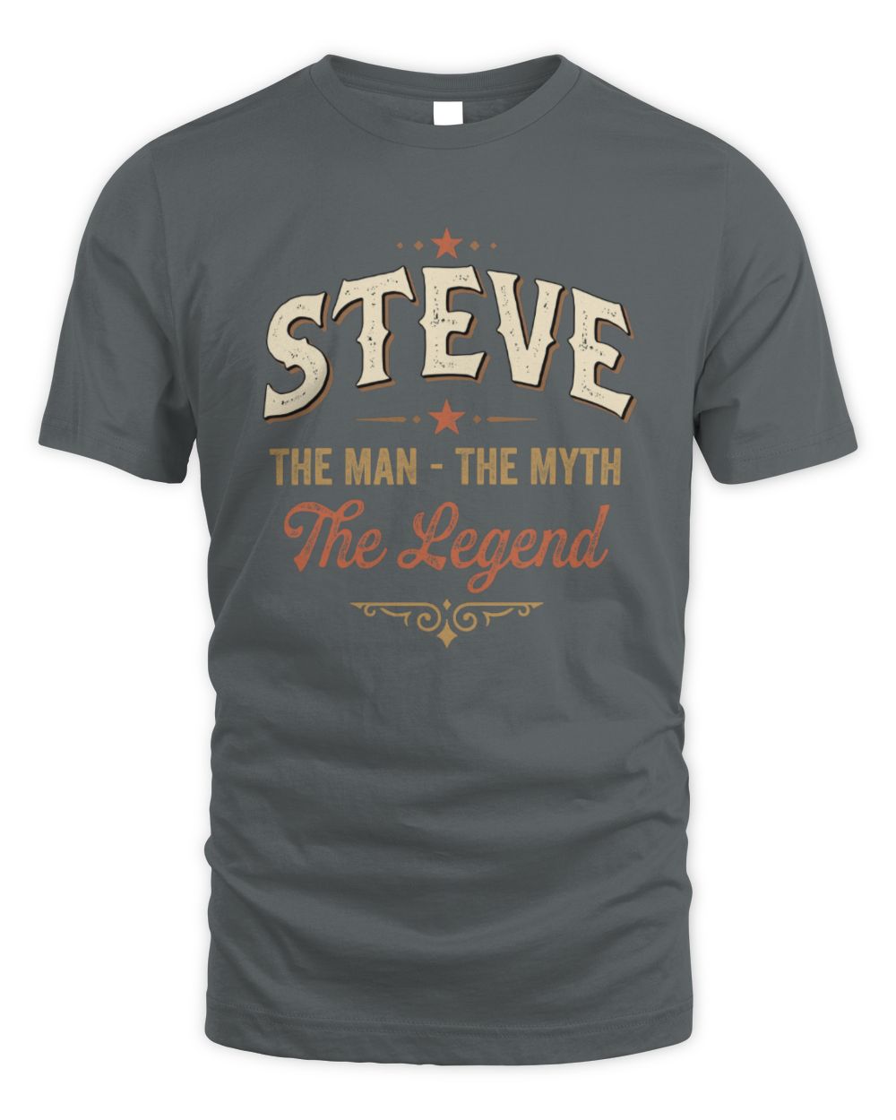 I'm Name I'm Not Rude I Just Have The Balls Funny T-Shirt STEVE M1-77 / Unisex Standard T-Shirt / charcoal