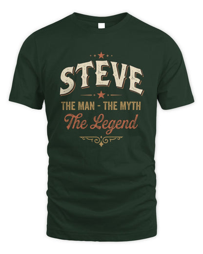 I'm Name I'm Not Rude I Just Have The Balls Funny T-Shirt STEVE M1-77 / Unisex Standard T-Shirt / forest green