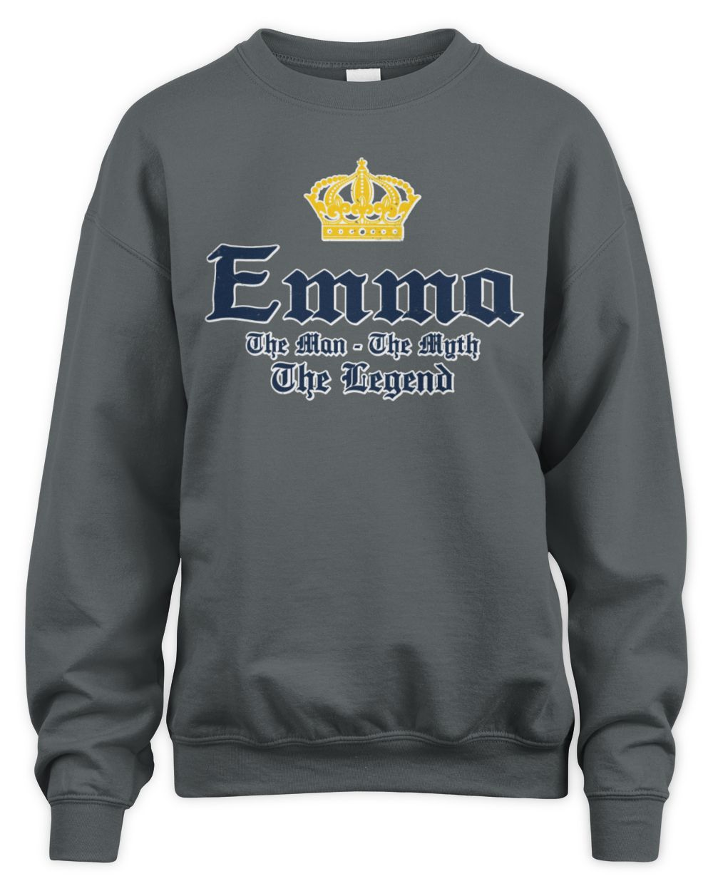 The Man The Myth The Legend Corona Beer T-Shirt EMMA M1-S83 / Unisex Sweatshirt / charcoal