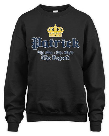 The Man The Myth The Legend Corona Beer T-Shirt PATRICK M1-S83 / Unisex Sweatshirt / black