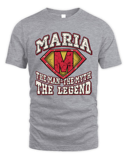 The Man The Myth The Legend Superman Graphic T-Shirt MARIA M1-74 / Unisex Standard T-Shirt / sport grey