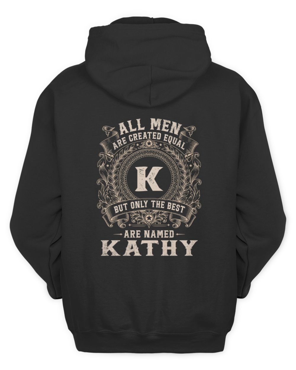 All Men Are Created Equal Cool Logo Shirt KATHY M1-60 / Unisex Hoodie / black