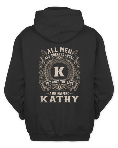 All Men Are Created Equal Cool Logo Shirt KATHY M1-60 / Unisex Hoodie / black