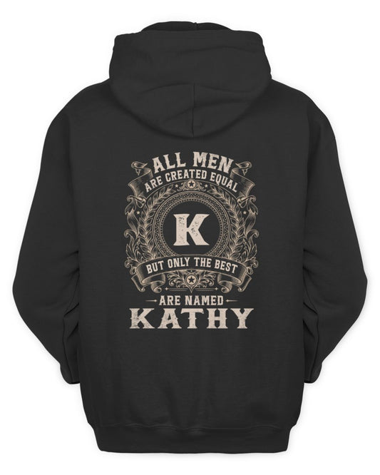 All Men Are Created Equal Cool Logo Shirt KATHY M1-60 / Unisex Hoodie / black