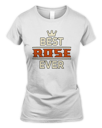 Best Your Name With Crown Shirt ROSE M1-59 / Women's Standard T-Shirt / white