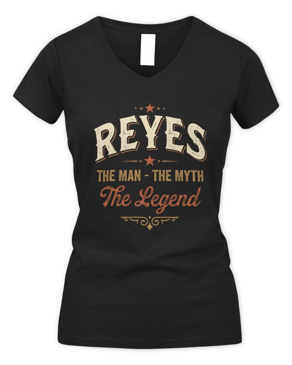 I'm Name I'm Not Rude I Just Have The Balls Funny T-Shirt REYES M1-77 / Women's V-Neck T-Shirt / black
