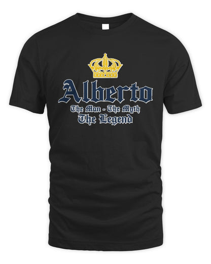 The Man The Myth The Legend Corona Beer T-Shirt ALBERTO M1-S83 / Unisex Standard T-Shirt / black