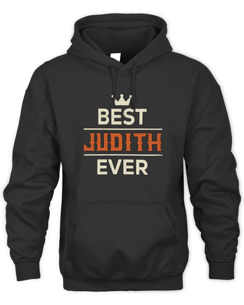 Best Your Name With Crown Shirt JUDITH M1-59 / Unisex Hoodie / black