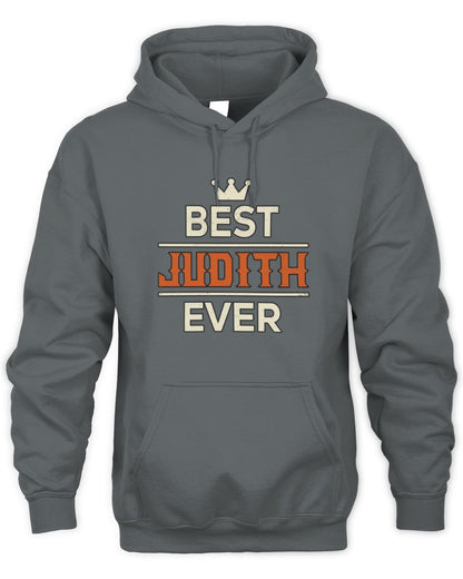 Best Your Name With Crown Shirt JUDITH M1-59 / Unisex Hoodie / charcoal