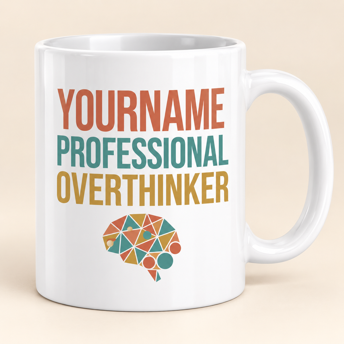 Yourname Professional Overthinker - Personalized Mug