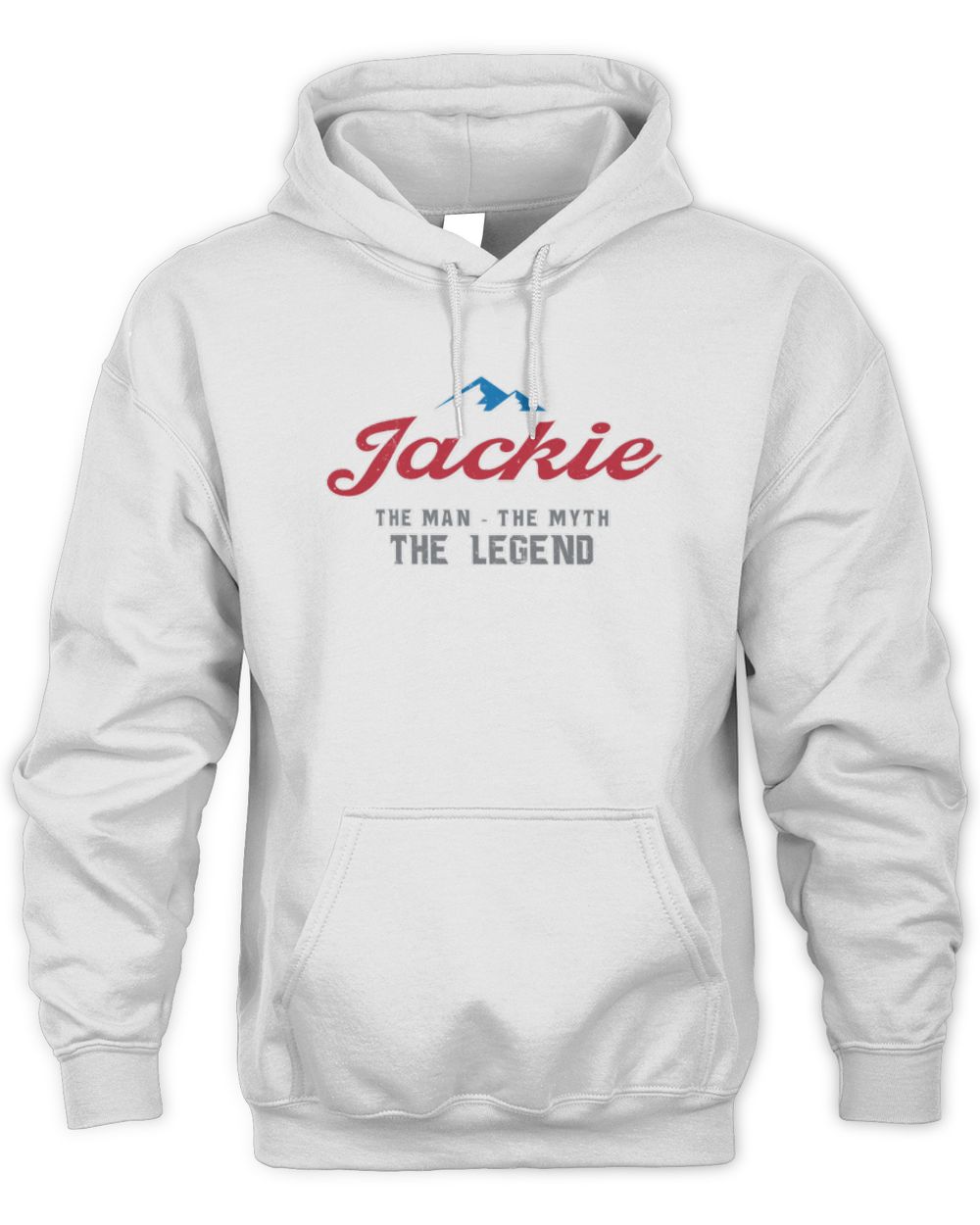 The Man The Myth The Legend Coors Light Beer T-Shirt JACKIE M1-S84 / Unisex Hoodie / white