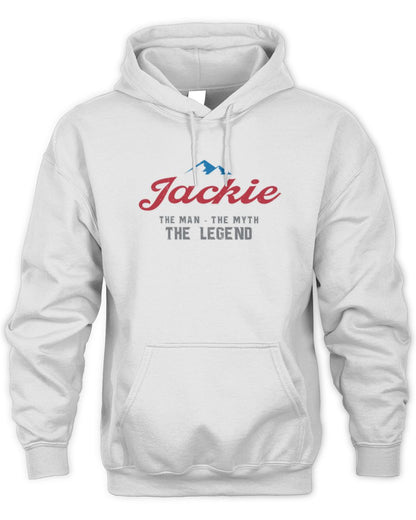 The Man The Myth The Legend Coors Light Beer T-Shirt JACKIE M1-S84 / Unisex Hoodie / white