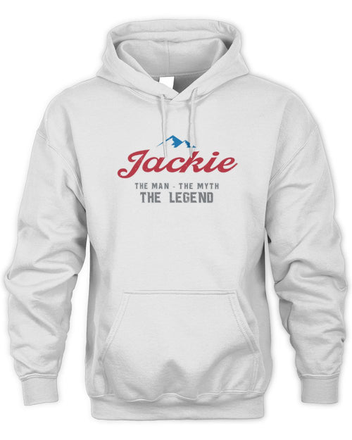 The Man The Myth The Legend Coors Light Beer T-Shirt JACKIE M1-S84 / Unisex Hoodie / white