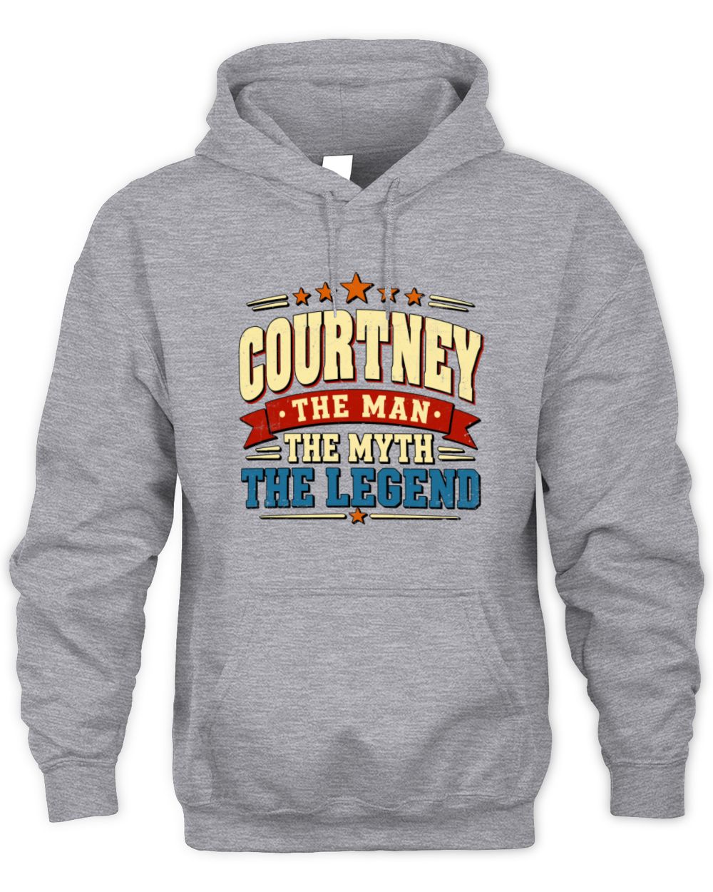 The Man The Myth The Legend Ribbon Vintage T-Shirt COURTNEY M1-56 / Unisex Hoodie / sport grey