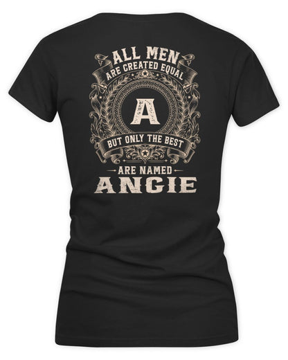 All Men Are Created Equal Cool Logo Shirt ANGIE M1-60 / Women's V-Neck T-Shirt / black
