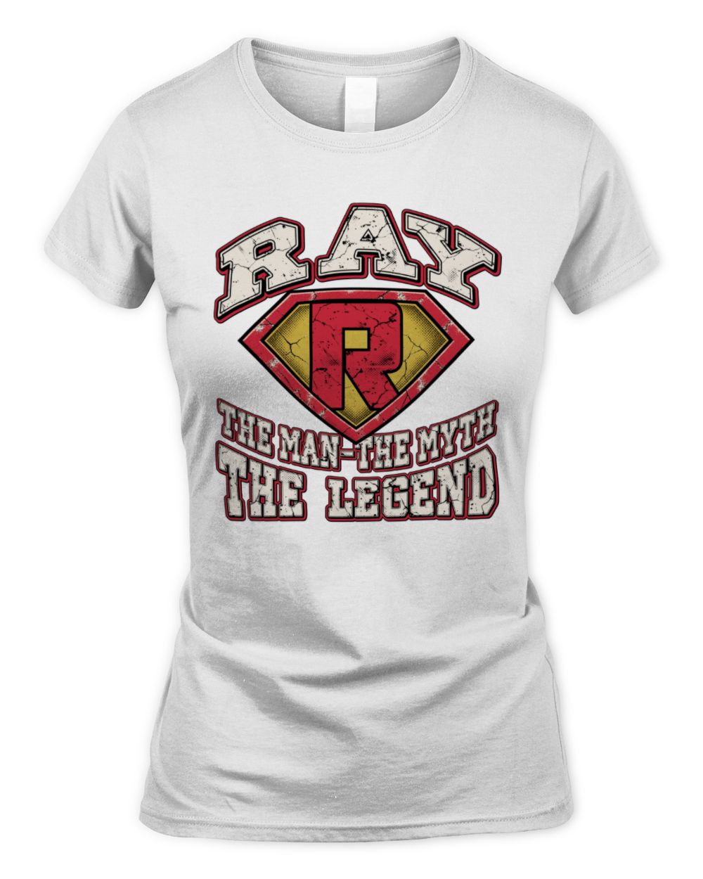 The Man The Myth The Legend Superman Graphic T-Shirt RAY M1-74 / Women's Standard T-Shirt / white