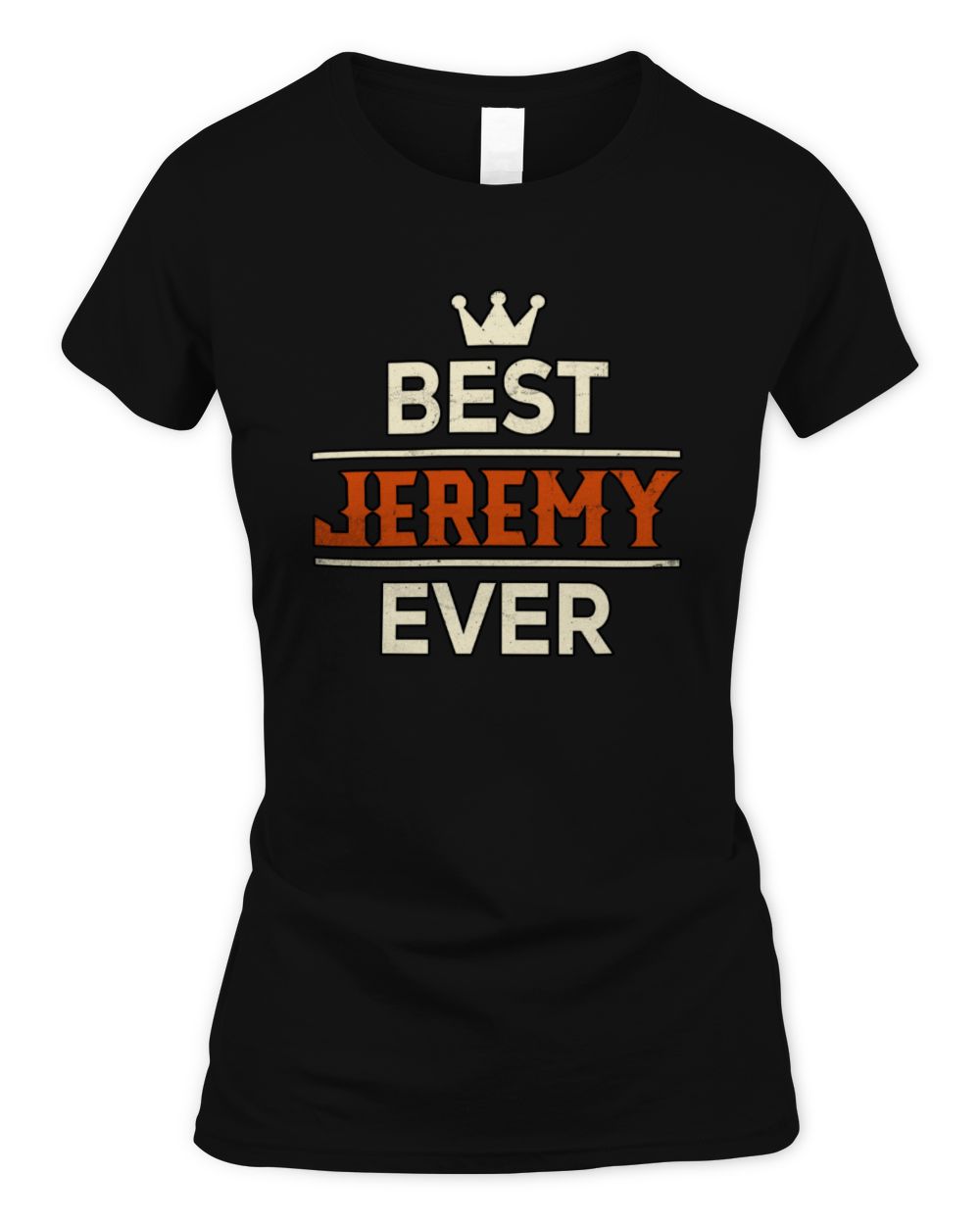Best Your Name With Crown Shirt JEREMY M1-59 / Women's Standard T-Shirt / black