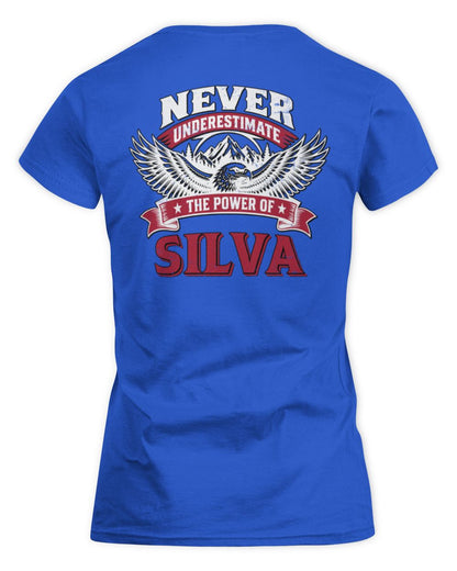 Never Underestimate Your Name Eagle Mountain Shirt SILVA M1-61 / Women's Standard T-Shirt / royal
