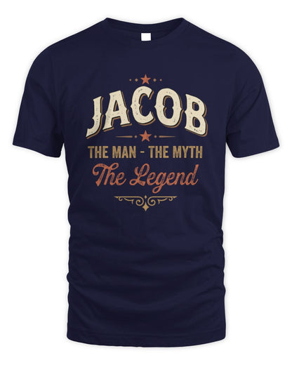 I'm Name I'm Not Rude I Just Have The Balls Funny T-Shirt JACOB M1-77 / Unisex Standard T-Shirt / navy