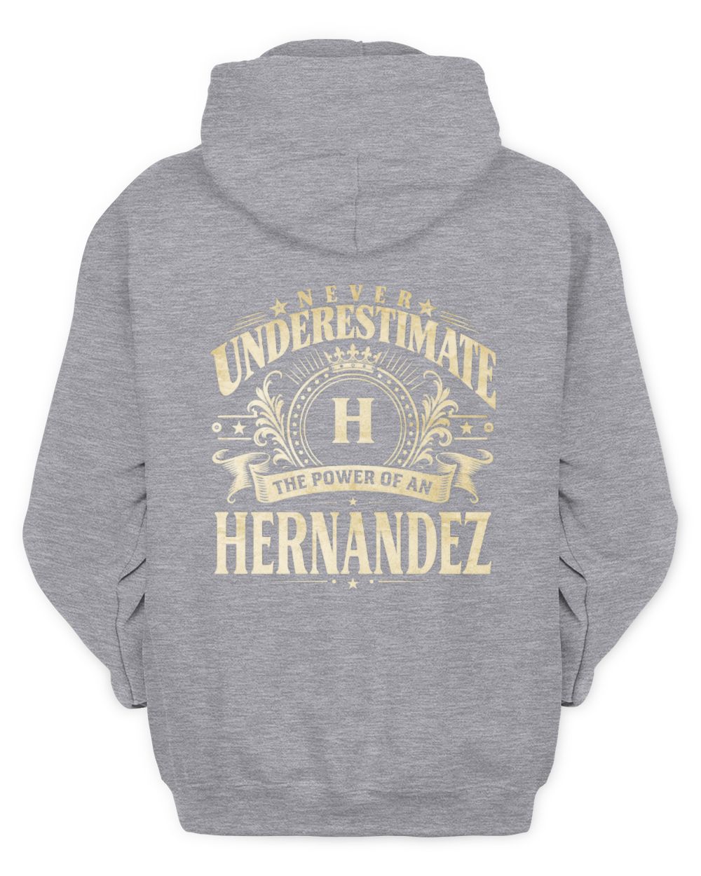 Never Underestimate Your Name Luxury Logo Shirt HERNANDEZ M1-63 / Unisex Hoodie / sport grey