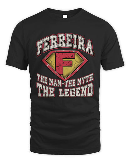 The Man The Myth The Legend Superman Graphic T-Shirt FERREIRA M1-74 / Unisex Standard T-Shirt / black