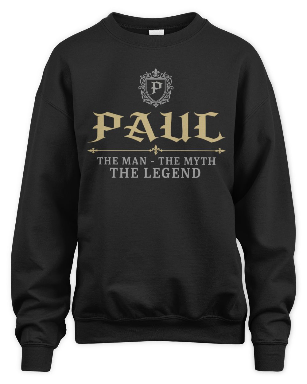 The Man The Myth The Legend Western Shirt PAUL M1-78 / Unisex Sweatshirt / black