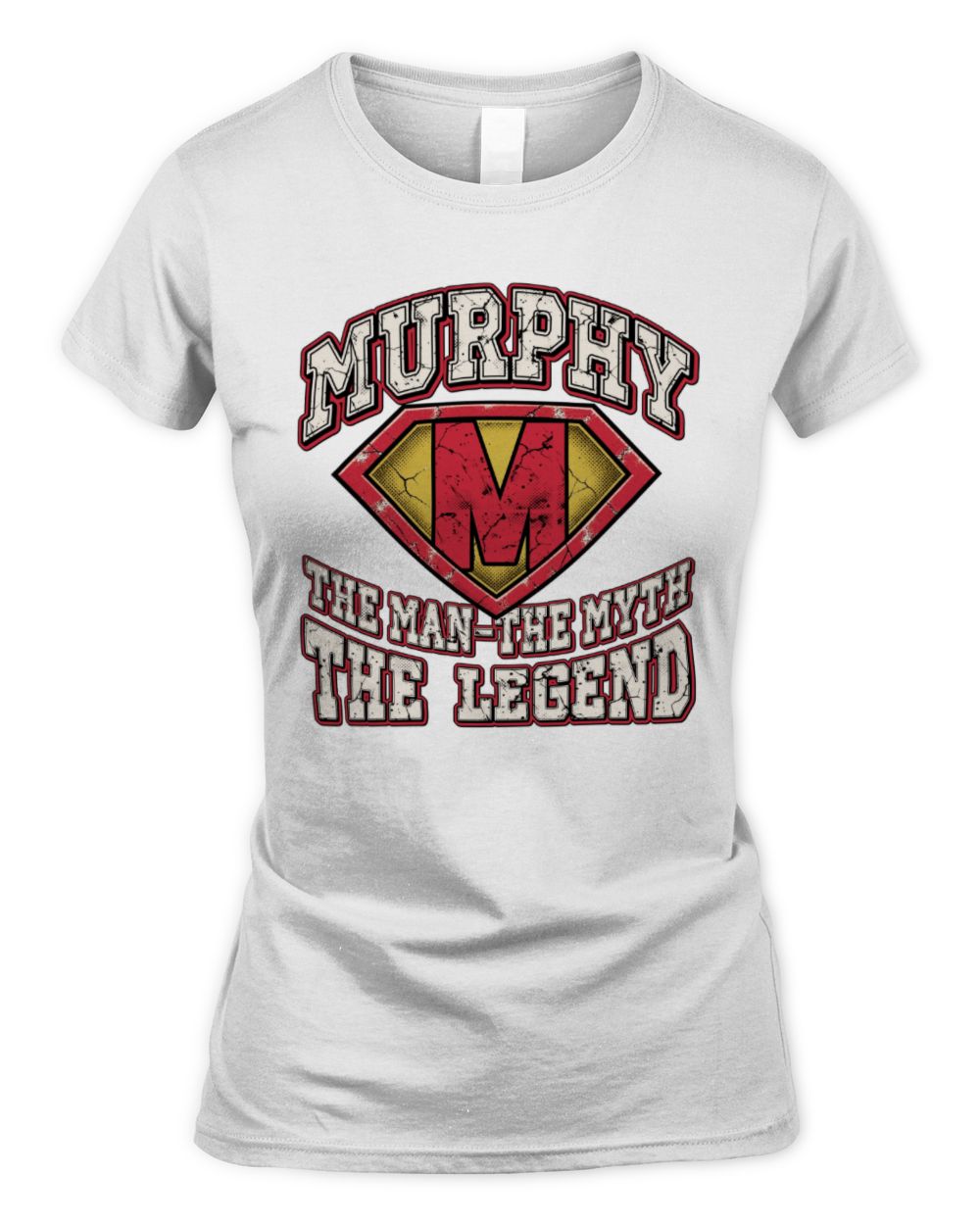 The Man The Myth The Legend Superman Graphic T-Shirt MURPHY M1-74 / Women's Standard T-Shirt / white