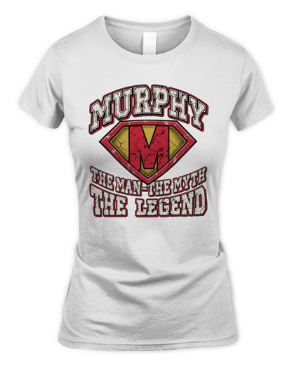 The Man The Myth The Legend Superman Graphic T-Shirt MURPHY M1-74 / Women's Standard T-Shirt / white