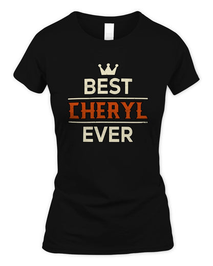 Best Your Name With Crown Shirt CHERYL M1-59 / Women's Standard T-Shirt / black