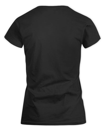 Telling Your Name What to Do Is Never a Smart Move Shirt ALICE M1-66 / Women's Standard T-Shirt / black / mặt sau