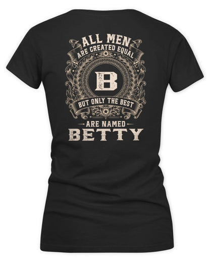 All Men Are Created Equal Cool Logo Shirt BETTY M1-60 / Women's V-Neck T-Shirt / black
