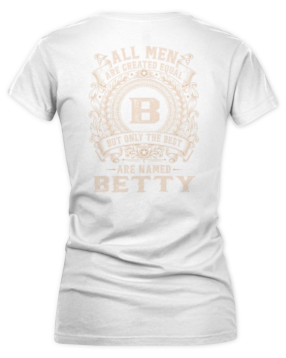 All Men Are Created Equal Cool Logo Shirt BETTY M1-60 / Women's V-Neck T-Shirt / white