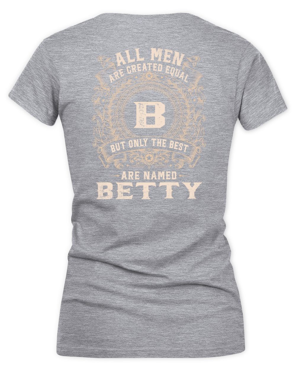 All Men Are Created Equal Cool Logo Shirt BETTY M1-60 / Women's V-Neck T-Shirt / sport grey