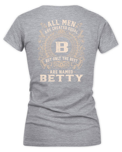 All Men Are Created Equal Cool Logo Shirt BETTY M1-60 / Women's V-Neck T-Shirt / sport grey