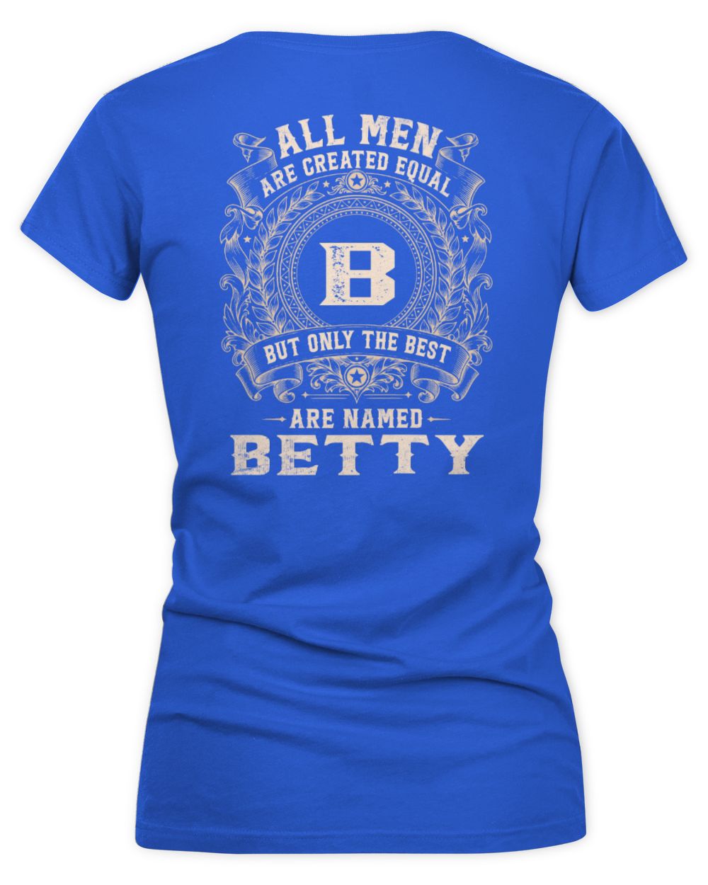 All Men Are Created Equal Cool Logo Shirt BETTY M1-60 / Women's V-Neck T-Shirt / royal