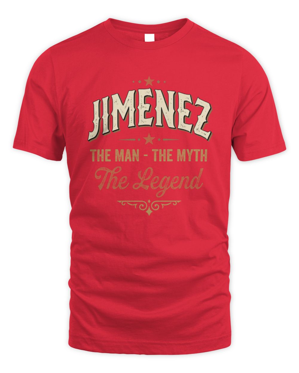 I'm Name I'm Not Rude I Just Have The Balls Funny T-Shirt JIMENEZ M1-77 / Unisex Standard T-Shirt / red