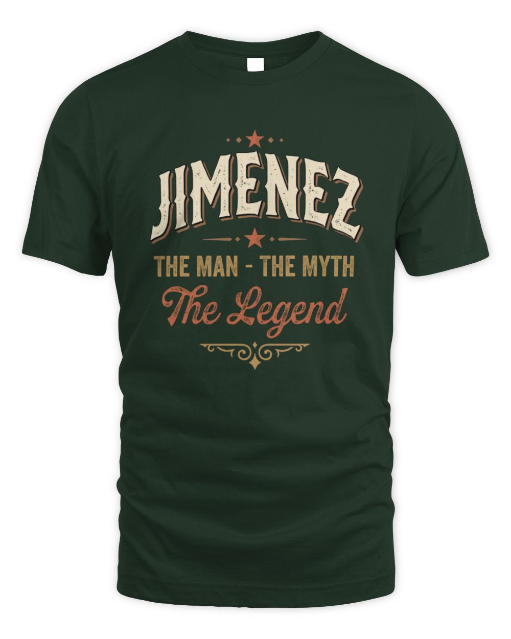 I'm Name I'm Not Rude I Just Have The Balls Funny T-Shirt JIMENEZ M1-77 / Unisex Standard T-Shirt / forest green