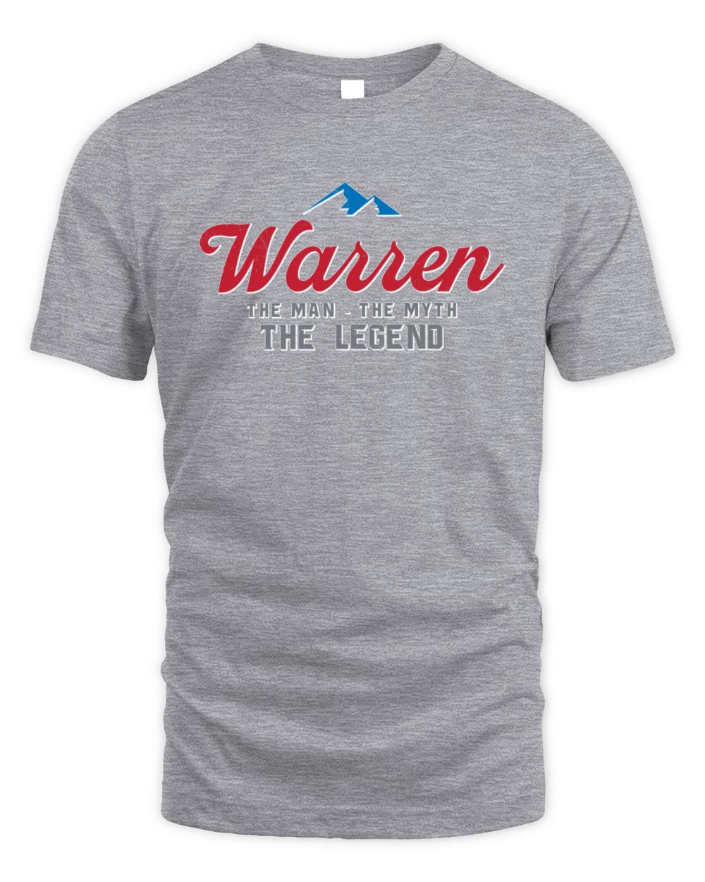 The Man The Myth The Legend Coors Light Beer T-Shirt WARREN M1-S84 / Unisex Standard T-Shirt / sport grey