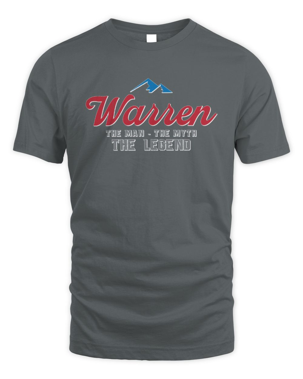 The Man The Myth The Legend Coors Light Beer T-Shirt WARREN M1-S84 / Unisex Standard T-Shirt / charcoal
