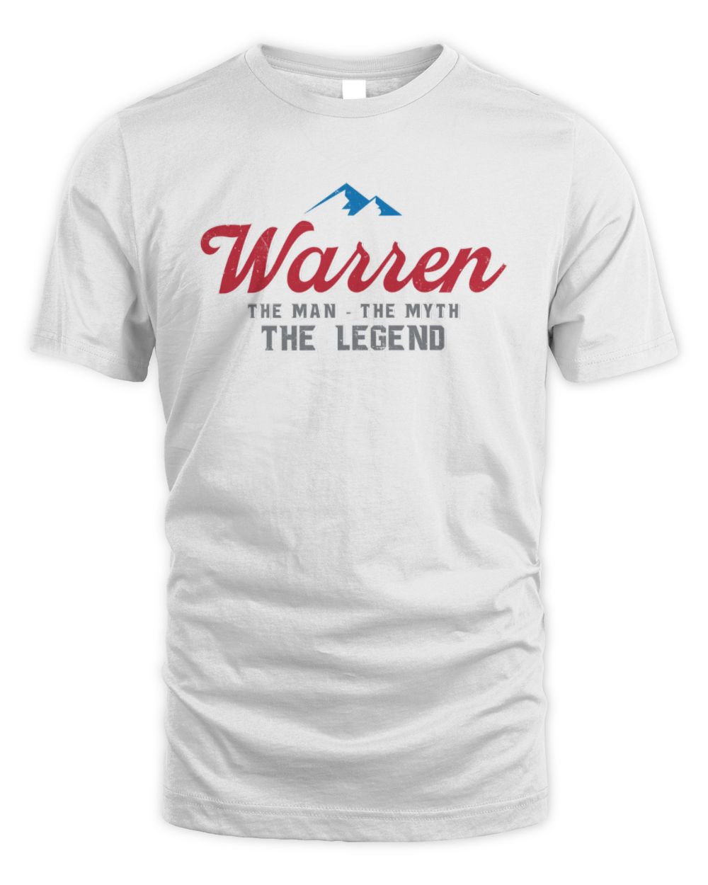 The Man The Myth The Legend Coors Light Beer T-Shirt WARREN M1-S84 / Unisex Standard T-Shirt / white