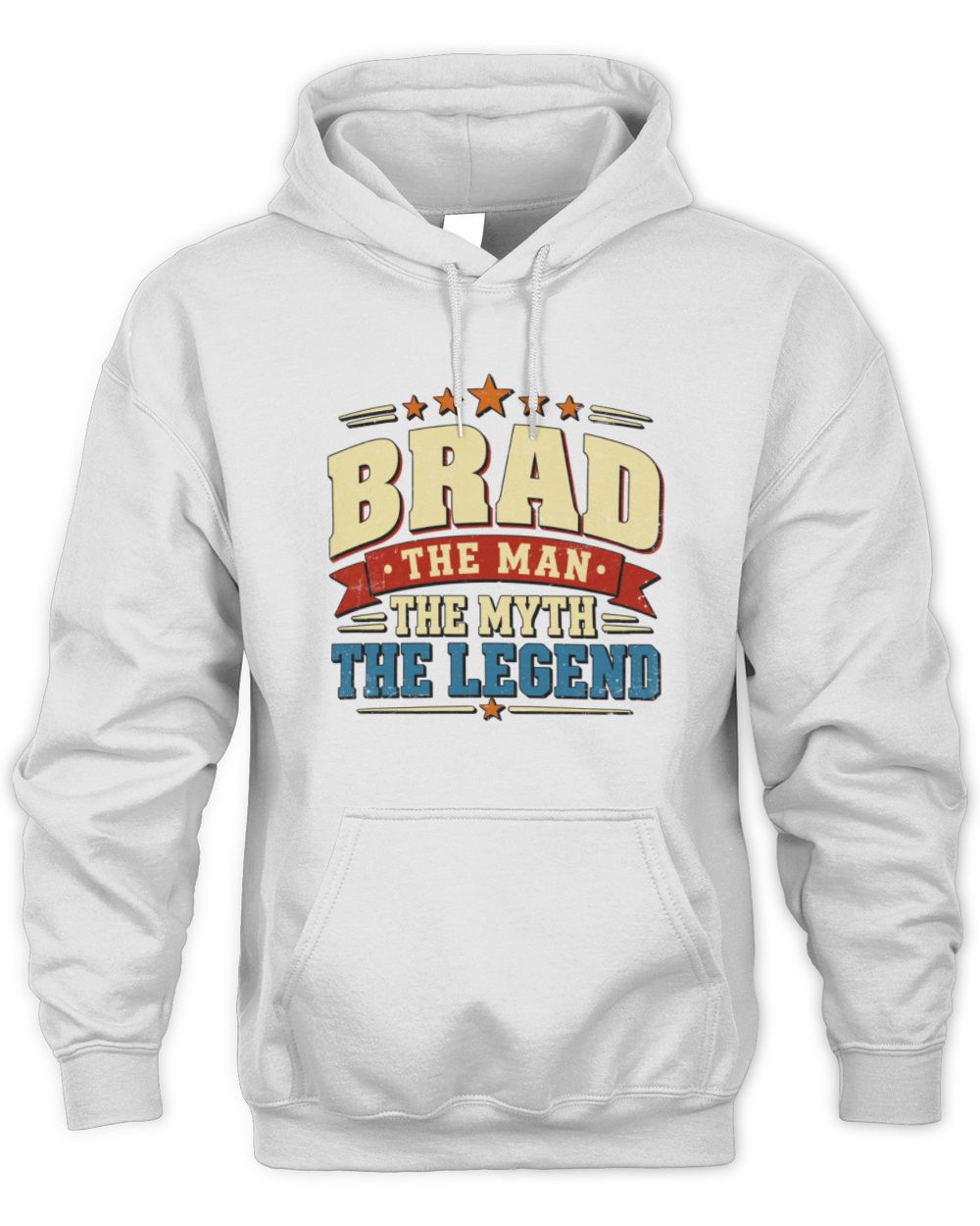 The Man The Myth The Legend Ribbon Vintage T-Shirt BRAD M1-56 / Unisex Hoodie / white